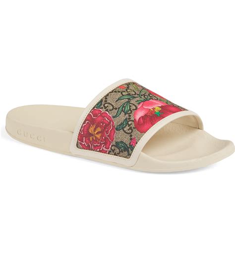 gucci flowers slides|gucci floral slides nordstrom.